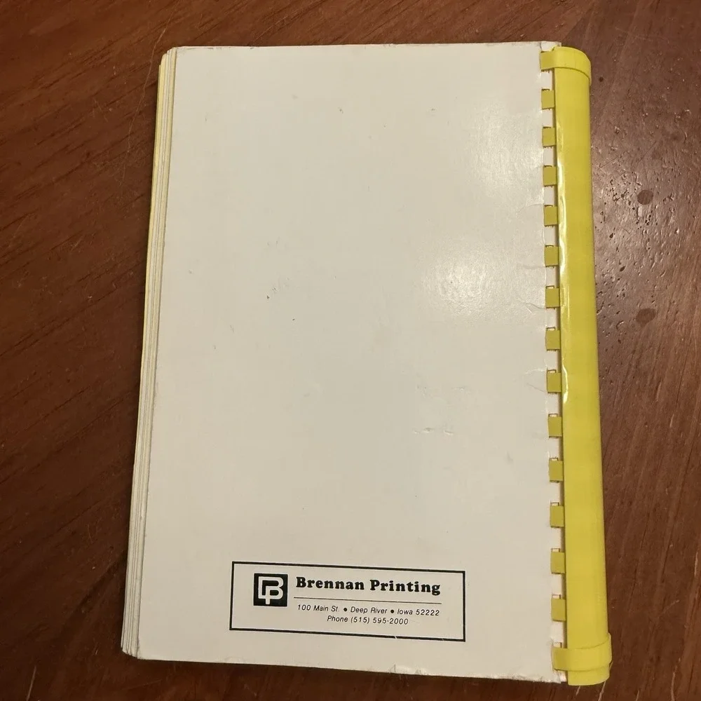 Easy Does It Cookbook Wapello White Shrine No. 4 Ottumwa Iowa Recipes 1989